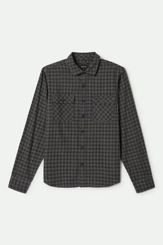 Brixton Mens Shirt Bowery Lightweight Ultra-Soft Flannel