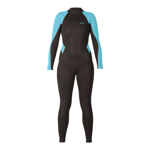 Xcel Women's Axis 3/2mm Flatlock Back Zip Full Wetsuit DS