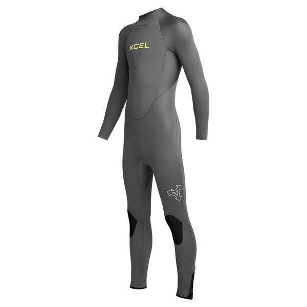 Xcel Kids' Axis Back Zip 4/3mm Full Wetsuit DS