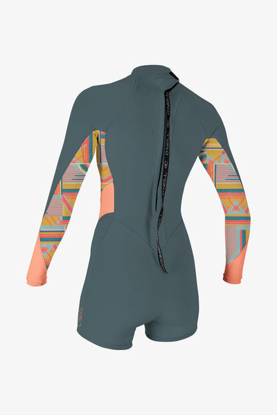 Oneill Womens Wetsuits Bahia 2/1mm Back Zip Long Sleeve Spring