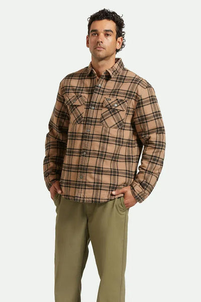 Brixton Mens Shirt Bowery Quilted Flannel