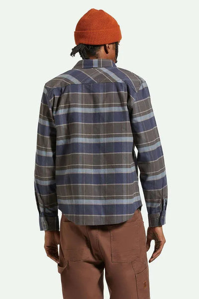 Brixton Mens Shirt Builders Bowery Stretch Water Resistant Flannel