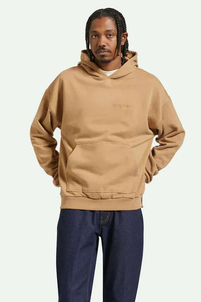 Brixton Mens Sweatshirt Embroidered Heavyweight Oversized Hoodie