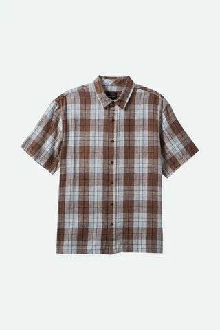 Brixton Mens Shirt Cru Linen Blend Relaxed