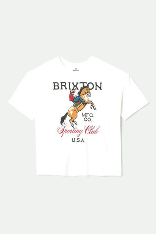 Brixton Womens Shirt Sporting Club Oversized Boyfriend Tee