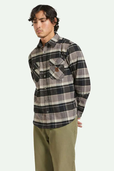 Brixton Mens Shirt Builders Bowery Stretch Water Resistant Flannel