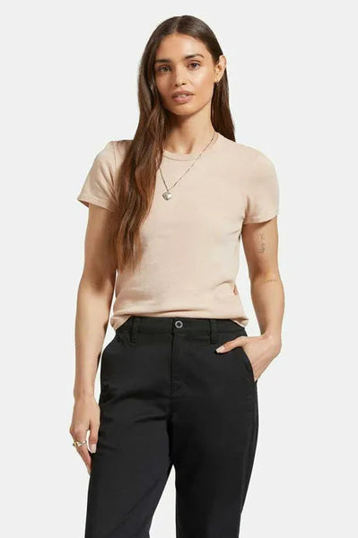 Brixton Womens Shirt Carefree Slim Crew Tee