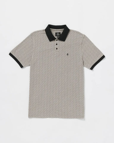 Volcom Mens Knit Natural Stone Polo