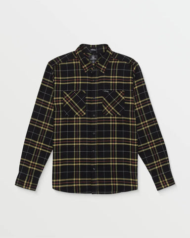 Volcom Mens Shirt Netastone Long Sleeve Flannel