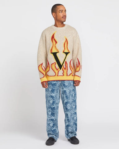 Volcom Mens Sweater Fergadelic