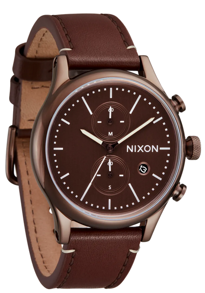 Nixon Watch Station Chrono Leather