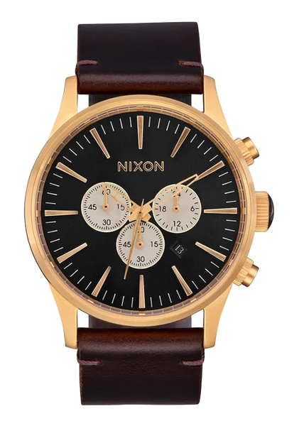 Nixon Watch Sentry Chrono Leather