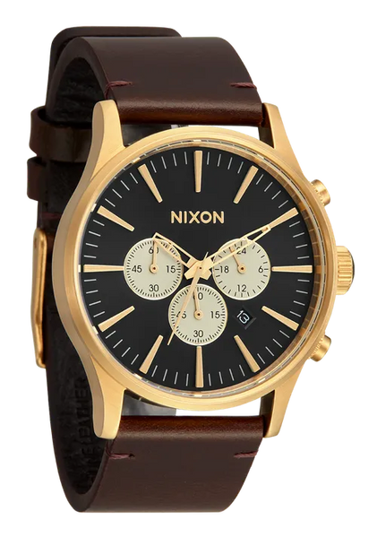 Nixon Watch Sentry Chrono Leather