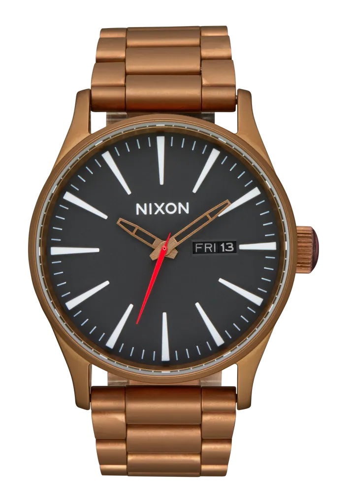 Mens nixon gold selling sentry ss watch