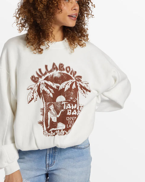 Billabong Womens Sweatshirt Aloha Kendal Crew Neck