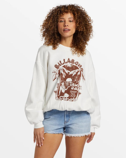 Billabong Womens Sweatshirt Aloha Kendal Crew Neck