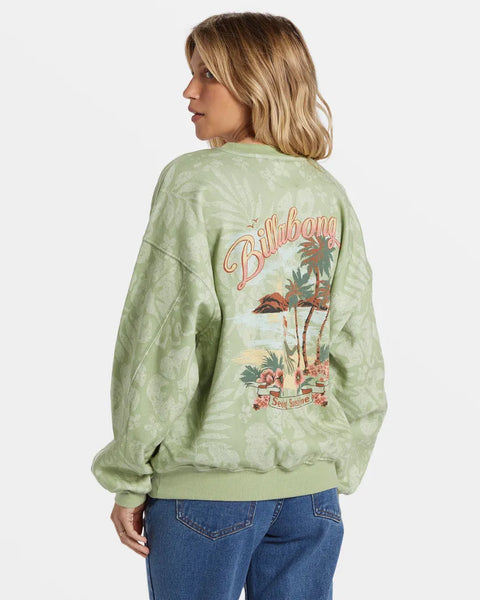 Billabong Womens Sweatshirt Off Tropic Kendall Pullover