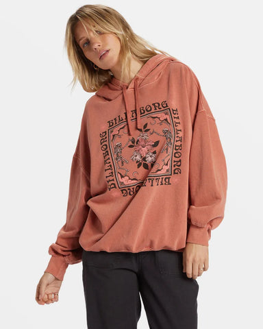 Billabong Womens Sweatshirt Rhythm Pullover Hoodie