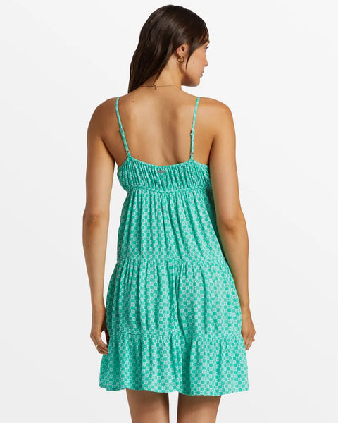 Billabong Womens Dress Sweetest Heart Tiered Mini