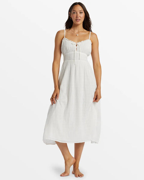 Billabong Womens Dress Pretty Perfect Sweetheart Midi