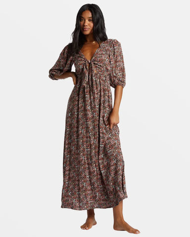 Billabong Womens Dress Night Fall Maxi