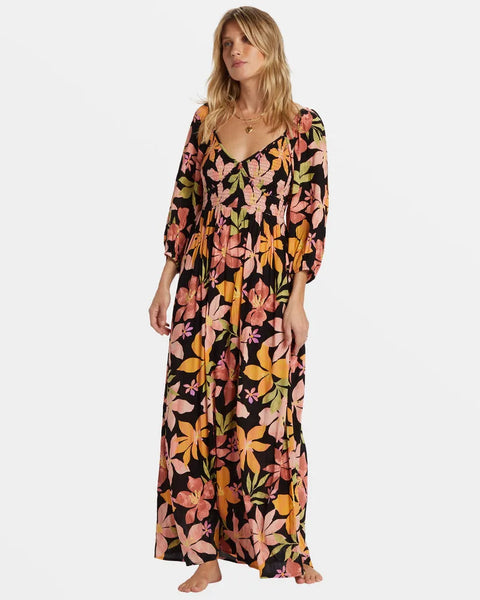 Billabong Womens Dress Wish Me Luck Maxi