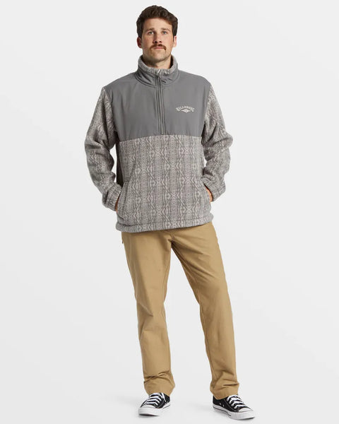 Billabong Mens Sweatshirt Boundary Re-Issue Mock-Neck