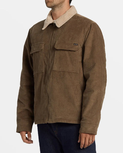 Billabong Mens Jacket Barlow Sherpa Cord