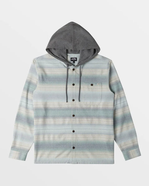 Billabong Mens Shirt Baja Hooded Long Sleeve Flannel