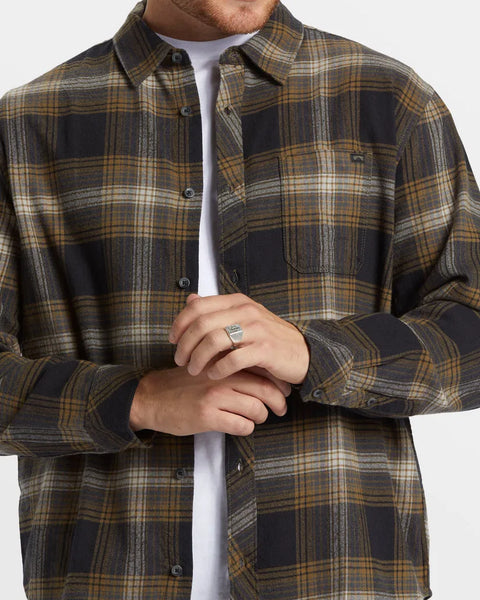 Billabong Mens Shirt Coastline Long Sleeve Flannel