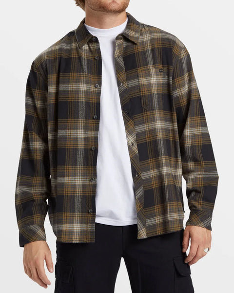 Billabong Mens Shirt Coastline Long Sleeve Flannel