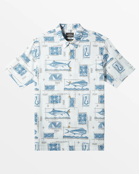 Quiksilver Waterman Mens Woven Big Blue