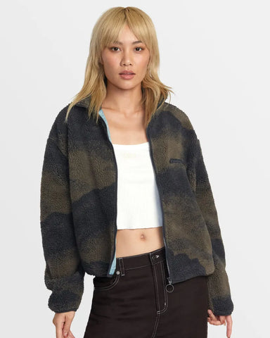 RVCA Womens Jacket  Oh Hush Sherpa