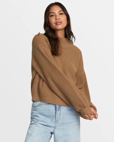 RVCA Womens Sweater Dream Cycle Turtleneck