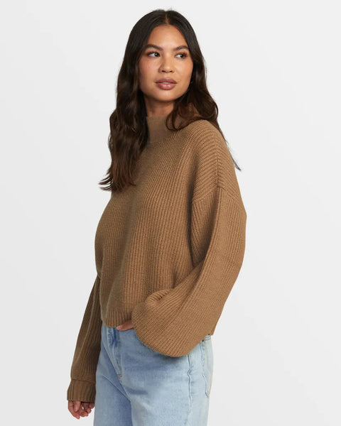 RVCA Womens Sweater Dream Cycle Turtleneck