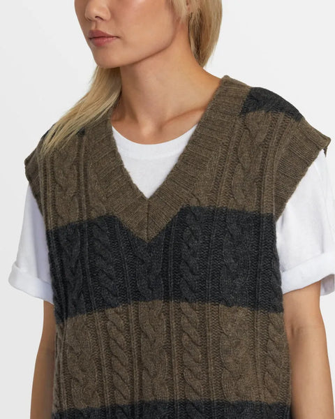 RVCA Womens Sweater Chefs Kiss Sweater Vest