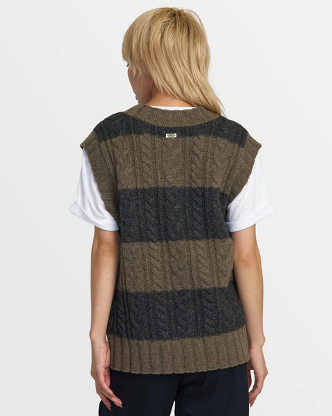 RVCA Womens Sweater Chefs Kiss Sweater Vest