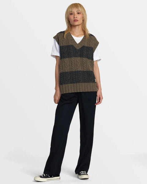 RVCA Womens Sweater Chefs Kiss Sweater Vest