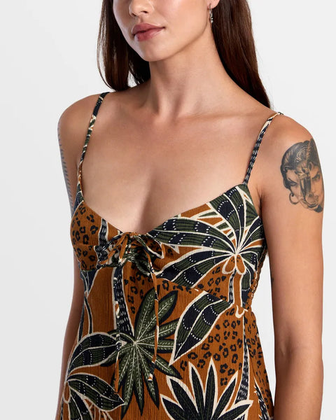 RVCA Womens Dress Hau Tree Sleeveless