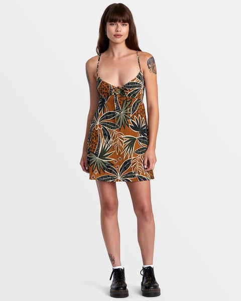 RVCA Womens Dress Hau Tree Sleeveless