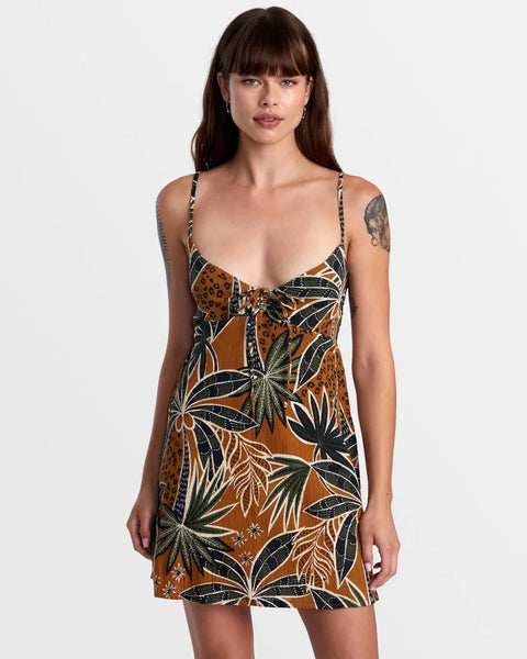 RVCA Womens Dress Hau Tree Sleeveless