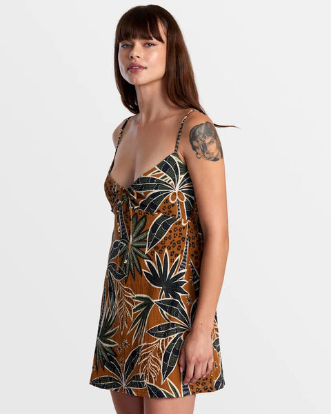 RVCA Womens Dress Hau Tree Sleeveless