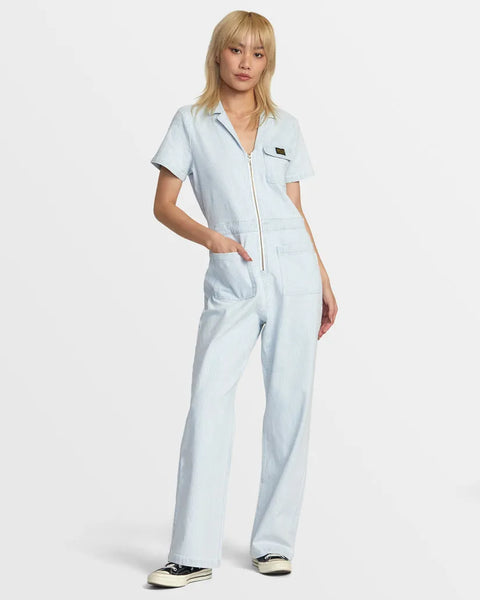 RVCA Womens Jumpsuit Spring Shift Workwear Jumpsuit