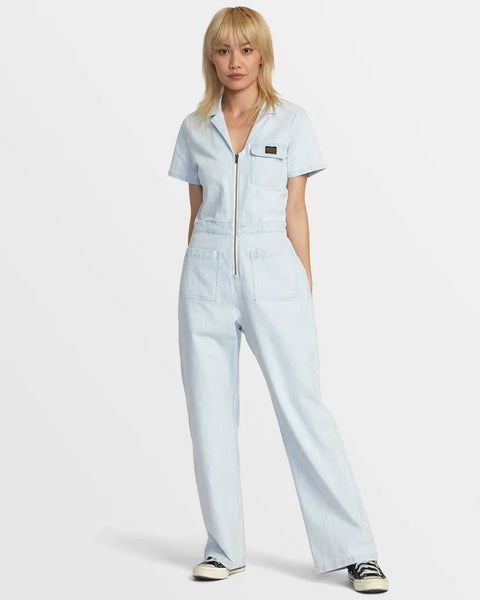 RVCA Womens Jumpsuit Spring Shift Workwear Jumpsuit