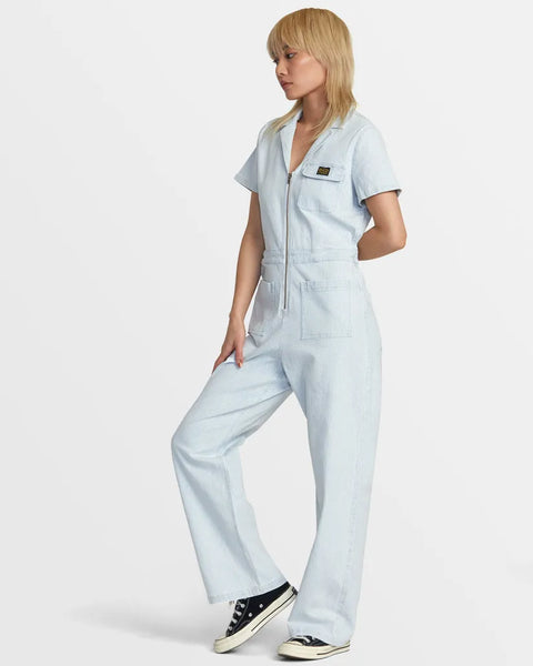 RVCA Womens Jumpsuit Spring Shift Workwear Jumpsuit