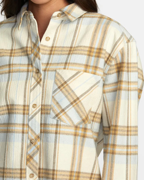 RVCA Womens Shirt Breeze Flannel