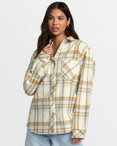 RVCA Womens Shirt Breeze Flannel