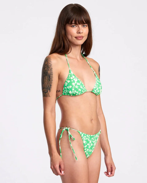 RVCA Womens Bikini Top Garden Party Halter Triangle