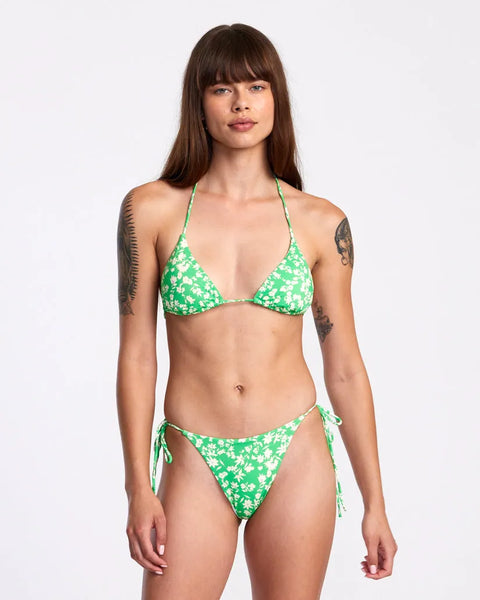 RVCA Womens Bikini Top Garden Party Halter Triangle