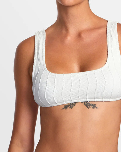 RVCA Womens Bikini Top Chevy Grooves Laceback Bralette